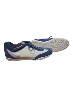 TOD'S PROJECT men's Navy and White Suede-Trim Lace-Up Sneakers